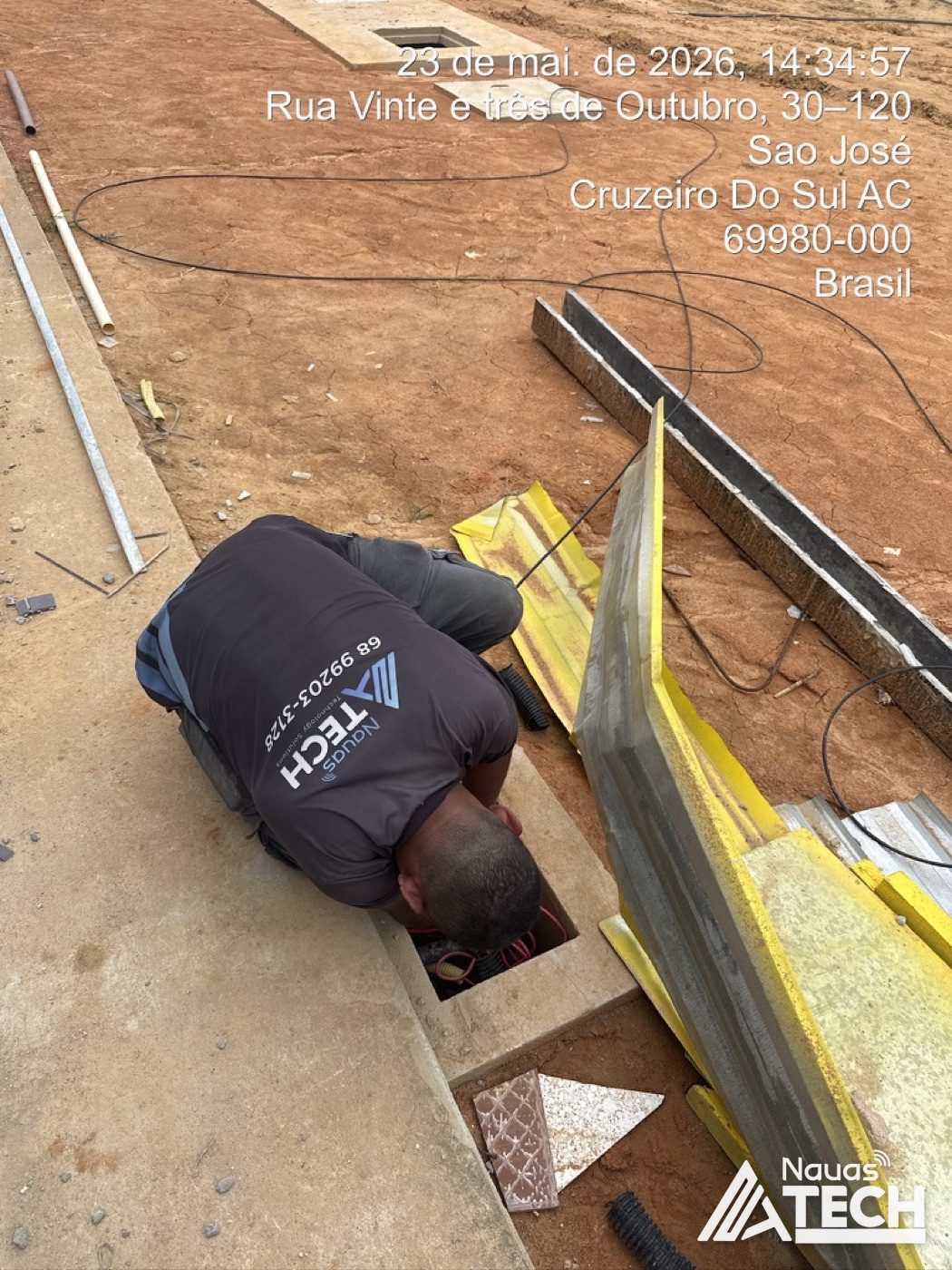 Equipe Nauas Tech em serviço de campo — Polícia Federal, Cruzeiro do Sul